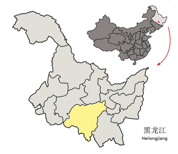 File:Location of Harbin Prefecture within Heilongjiang (China).png