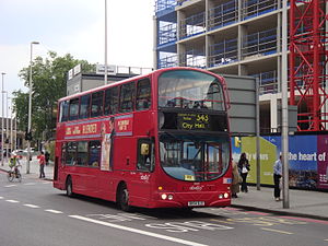 Londra otobüs güzergahı 343, Abellio.jpg