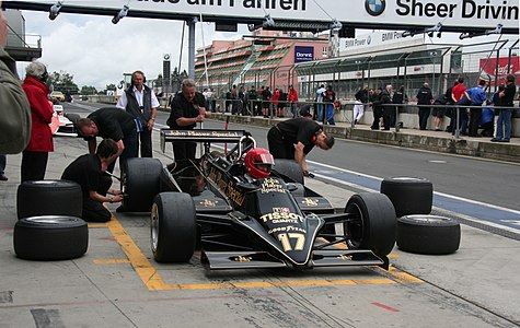 Lotus 87B in practice of DAMC Oldtimer Festival 2007