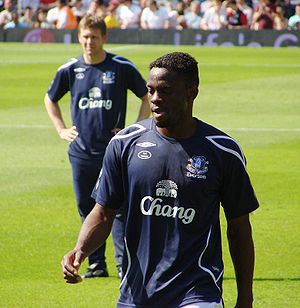 Louis Saha saat bermain untuk Everton