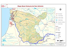 Mapa Base Comuna de San Antonio.[6]