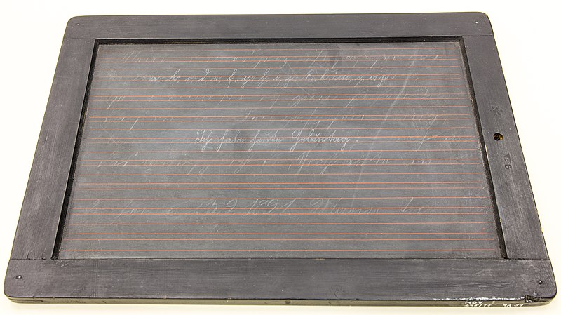 Slate Pencil and Slate Board Fragments from the Baker Store, 14MO701 -  Kansas Memory - Kansas Historical Society