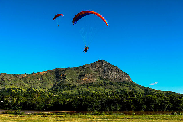 Governador Valadares, Brazil is known internationally for the World Paragliding Championships that has been held at Ibituruna Peak (1,123 m (3,684 ft)