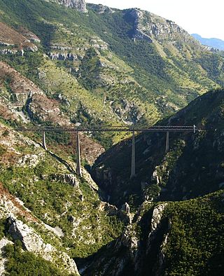 <span class="mw-page-title-main">Mala Rijeka Viaduct</span> Railway bridge in Montenegro