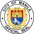 Seal of Manila, first NHCP-registered version, 1950-1965 (remixed from Heralder's works)
