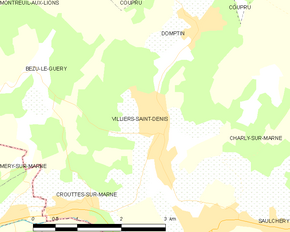 Poziția localității Villiers-Saint-Denis