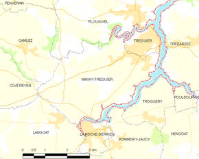 Poziția localității Minihy-Tréguier