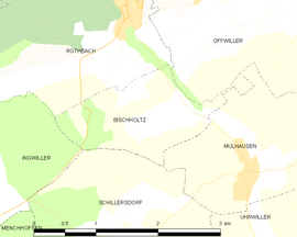 Mapa obce Bischholtz