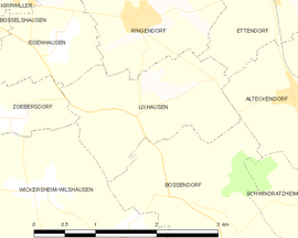 Mapa obce Lixhausen