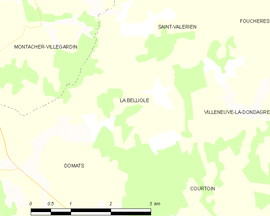 Mapa obce La Belliole
