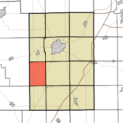 Map highlighting Polk Township, Huntington County, Indiana.svg