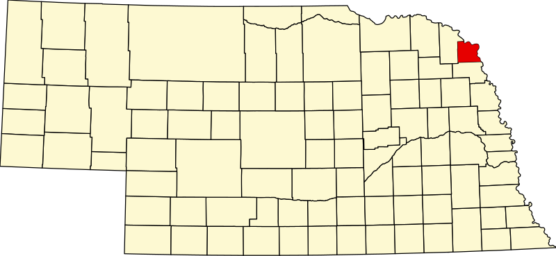 File:Map of Nebraska highlighting Dakota County.svg