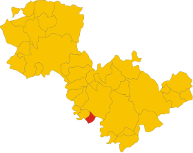 Localização da Penna em Teverina