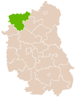 Localização do Powiat Łukowski na voivodia de Lublin