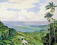 Marianne North (1830-1890) - View over Ochos Rios, Jamaica - MN164 - Marianne North Gallery, Royal Botanic Gardens, Kew.jpg