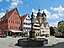 Market square in Markgröningen, German Federal State Baden-Württemberg.