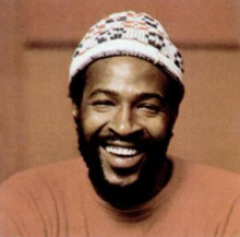 Marvin Gaye shifted to a soul sound with his 1971 hit "What's Going On" Marvin Gaye (1973).png