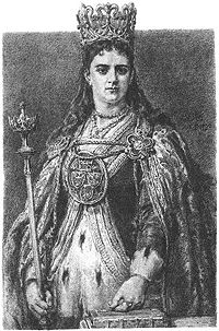 Queen Jadwiga, the founder of the Hospital of the Holy Ghost and patron saint of Biecz.
