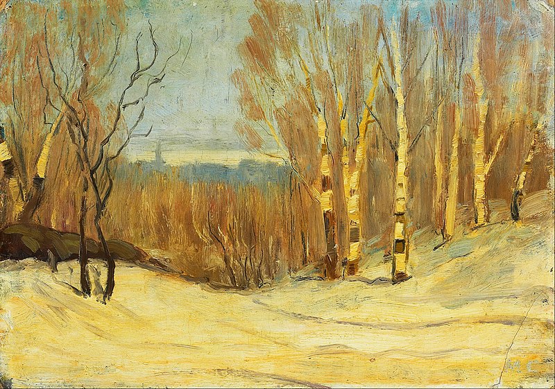 File:Maurice Cullen - Winter near Montreal - Google Art Project.jpg