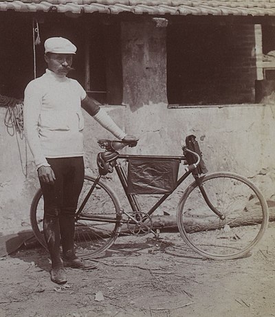 Porte -clé ancien cycliste l'équipe, la parisien libéré