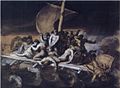 《梅杜薩之筏》早期版本之一（28厘米×38厘米），存放在羅浮宮。