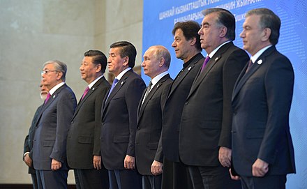 Khan at the 2019 Shanghai Cooperation Organisation summit