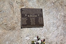 Memorial for the victims from the 1959 earthquake at the Earthquake Lake Visitor Center