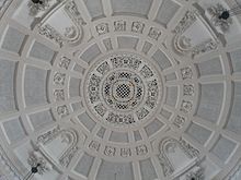 Looking up into the dome Methodist Central Hall Westminster - Great Hall Dome.jpg