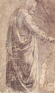 Michelangelo, copia dal Pagamento del tributo, Monaco di Baviera, Staatliche Graphische Sammlung