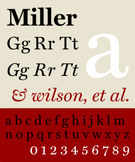 Miller (typeface) Typeface