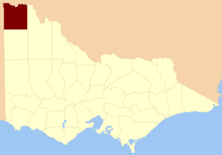 County of Millewa Cadastral in Victoria, Australia