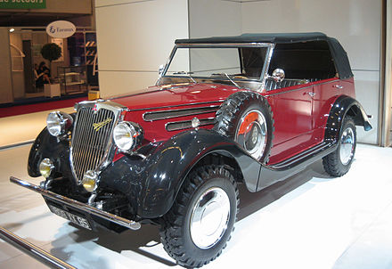 A 1937 Mitsubishi PX33 on display at the Mondial de l'Automobile in September 2006
