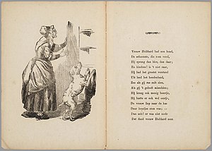 Moeder Hubbard en haar hond, the 1860 translation from the Netherlands Moeder Hubbard en haar hond - PPN 06333948X - Image 2.jpeg