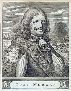 Sir Henry Morgan, litografia 1700-luvulta.