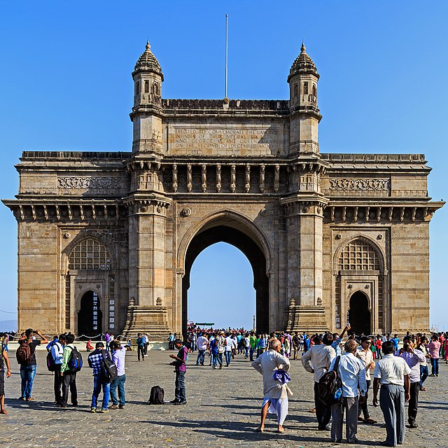 Gateway Of India Mumbai From Arabian Sea Drawing by Aman A | ArtZolo.com