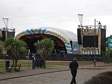 The stage at The Den before the second show of the weekend. Muse - A Seaside Rendezvous - stage.jpg