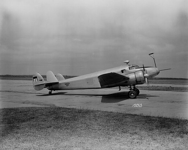 NACA's Lockheed 12A used for deicing testing