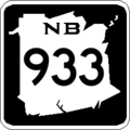 Shield of the New Brunswick Highway 933