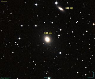 <span class="mw-page-title-main">NGC 393</span> Lenticular galaxy in constellation Andromeda