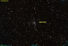 HD 50064 is the bright star (yellowish with visible diffraction spikes) to the south of NGC 2301 NGC 2301 DSS.jpg