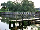 Weir and lock system ("Nadelwehr Wergensee"), river km 106.22