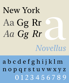 New York (2019 typeface) Serif typeface introduced in 2019
