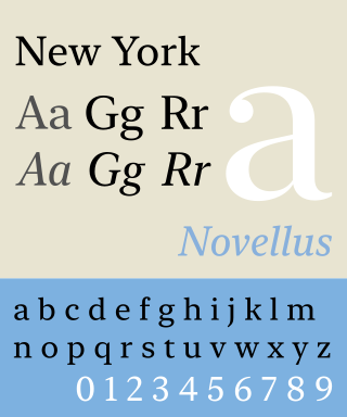 <span class="mw-page-title-main">New York (2019 typeface)</span> Serif typeface introduced in 2019