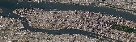 Lower and Midtown Manhattan, as seen by a SkySat satellite in 2017