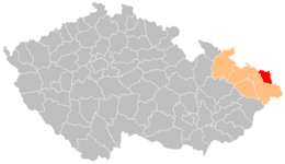 Distret de Karviná - Localizazion