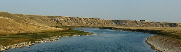 Oldman River seen from Veterans Memorial Highway