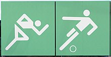 Otl Aicher's signage pictograms designed for the Munich Olympic Games Olympic games 1972 pictogramms olympic station 0877 a.jpg