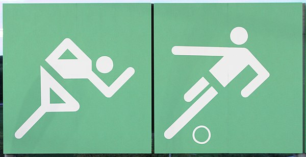 Otl Aicher's signage pictograms designed for the Munich Olympic Games