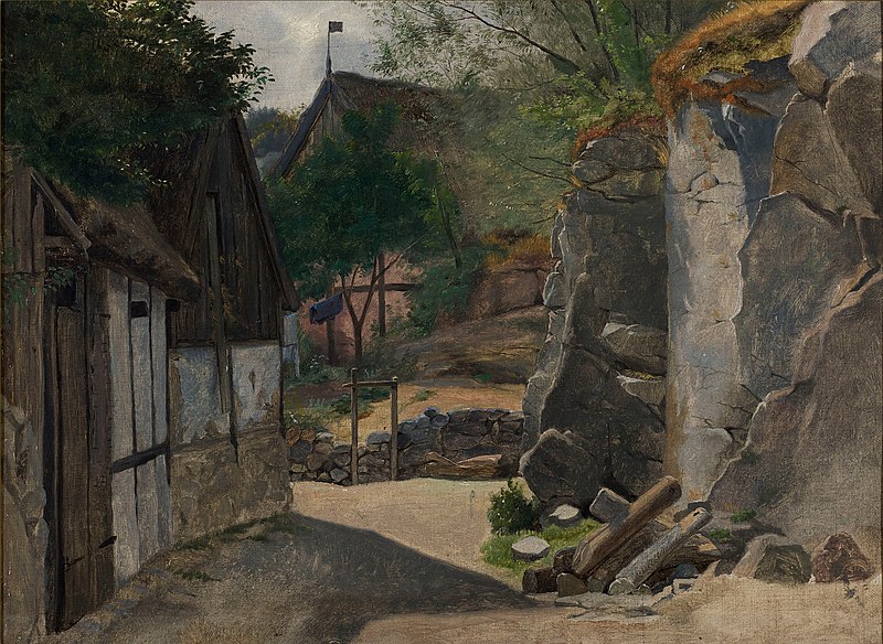 File:Otto Haslund - View of Gudhjem - Google Art Project.jpg