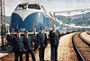 Tito's Blue Train on 28 May 1976, at the opening of the final section of the Belgrade–Bar railway